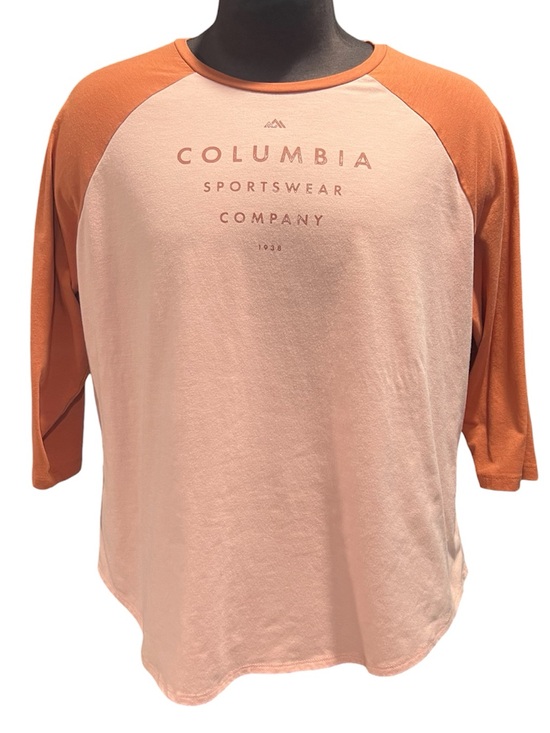 Columbia Sportswear Company Tops - Columbia Women's Plus Size Sun Trek 3/4 Sleeve Baseball Style Tee Shirt 1XL